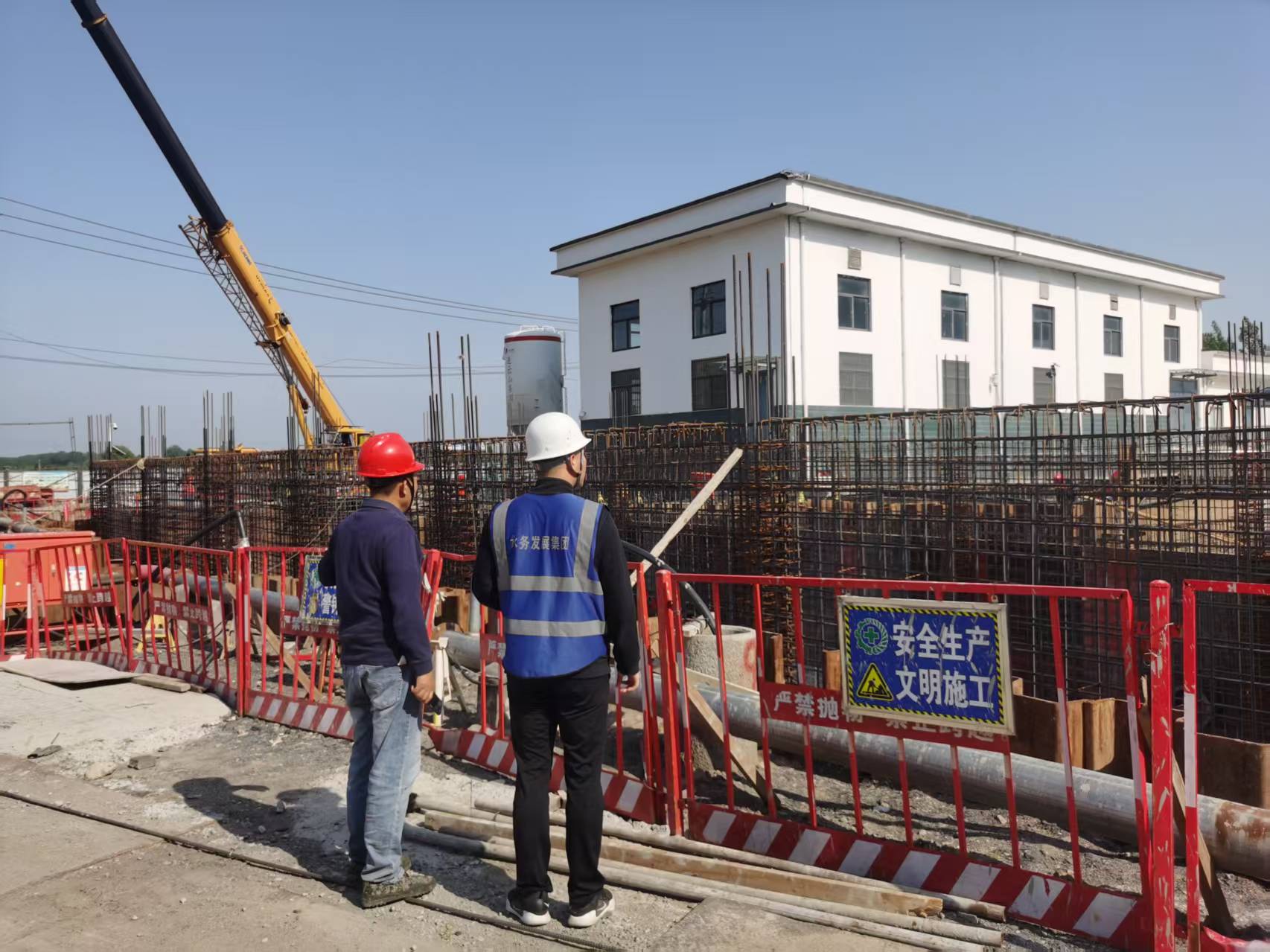 集团企业运营部到南四湖湖水东调工程现场开展安全检查